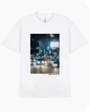 [Wearing the Art_ Night no.2 ] Oversized Streetwear Art printing T-shirts Casual
