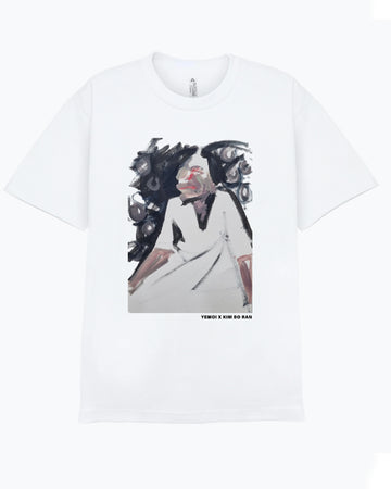 [Wearing the Art_ Kim Bo Ran ] Oversized Streetwear Art printing Casual T-shirts