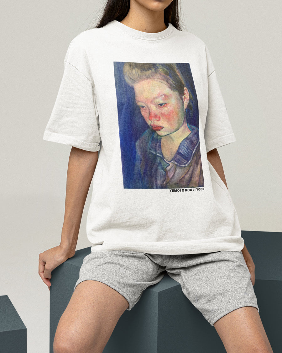 [Wearing the Art_ Koo Ji Yoon ] Oversized Streetwear Art printing Casual T-shirts