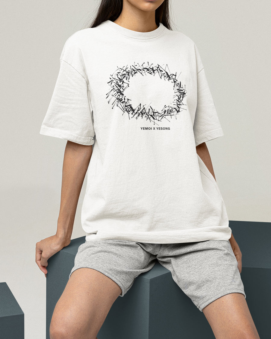 [Wearing the Art_ Yesong] Oversized Streetwear Art printing Casual T-shirts