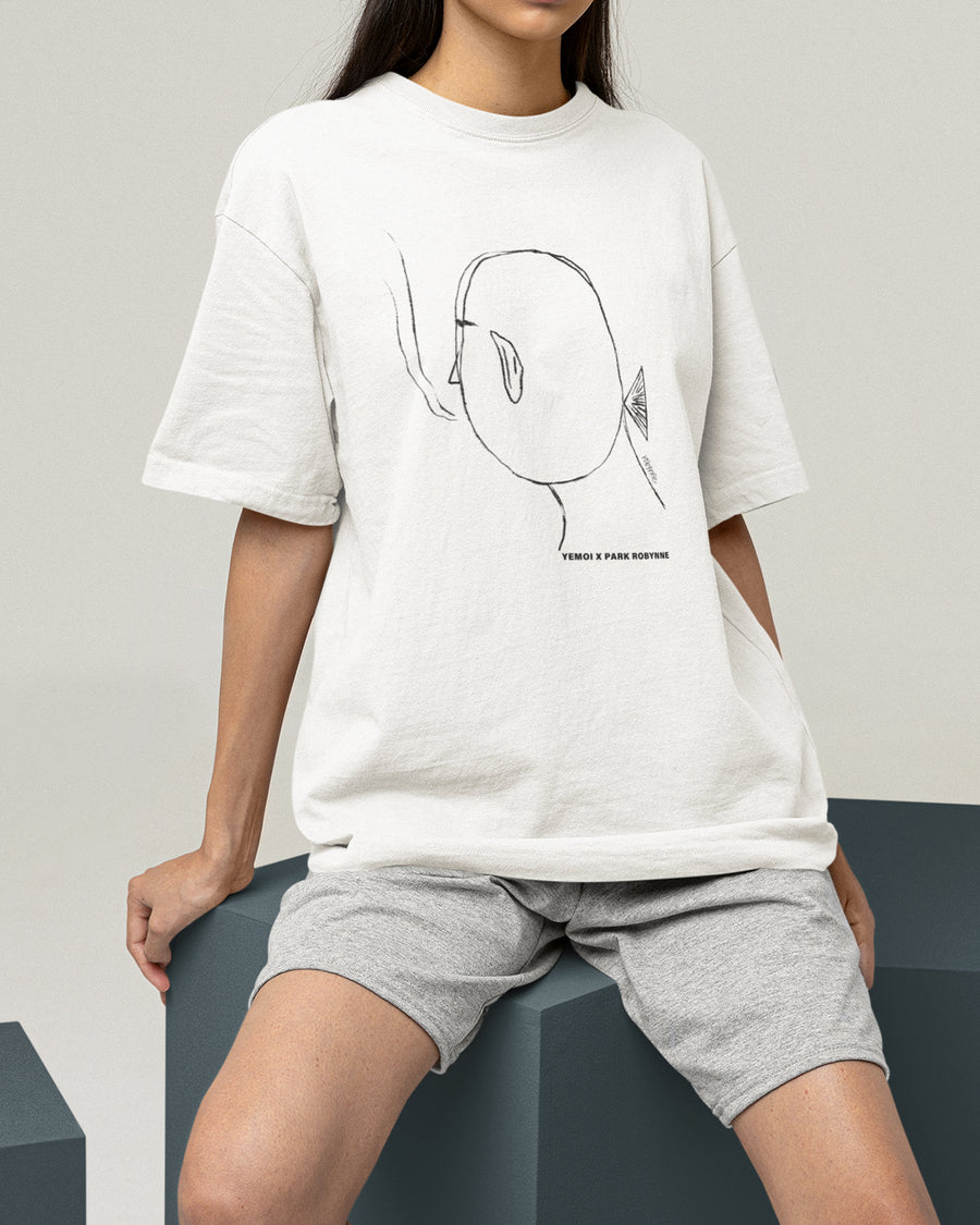 [Wearing the Art_ Park Robynne] Oversized Streetwear Art printing Casual T-shirts