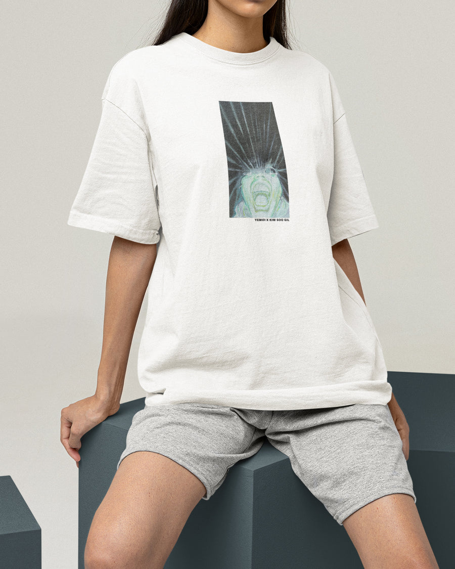 [Wearing the Art_ Kim Soo Gil] Oversized Streetwear Art printing Casual T-shirts